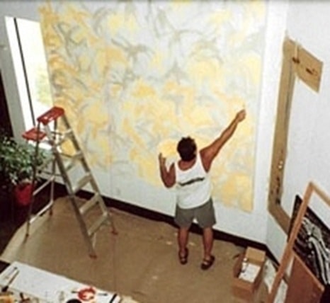 V. Les Rogers — painting in progress