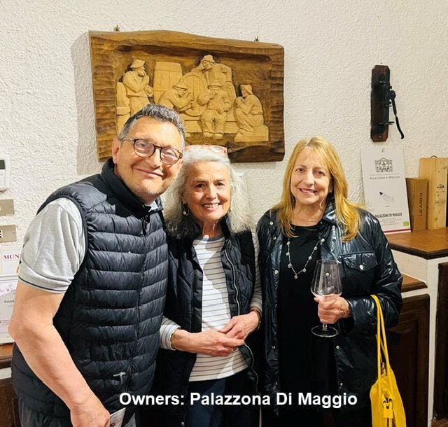 Owners of Palazzona Di Maggio vineyard Bologna
