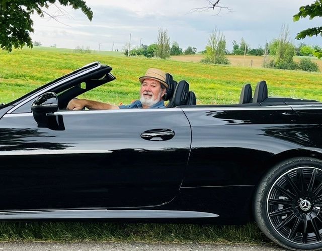 Driving through Bologna vineyard