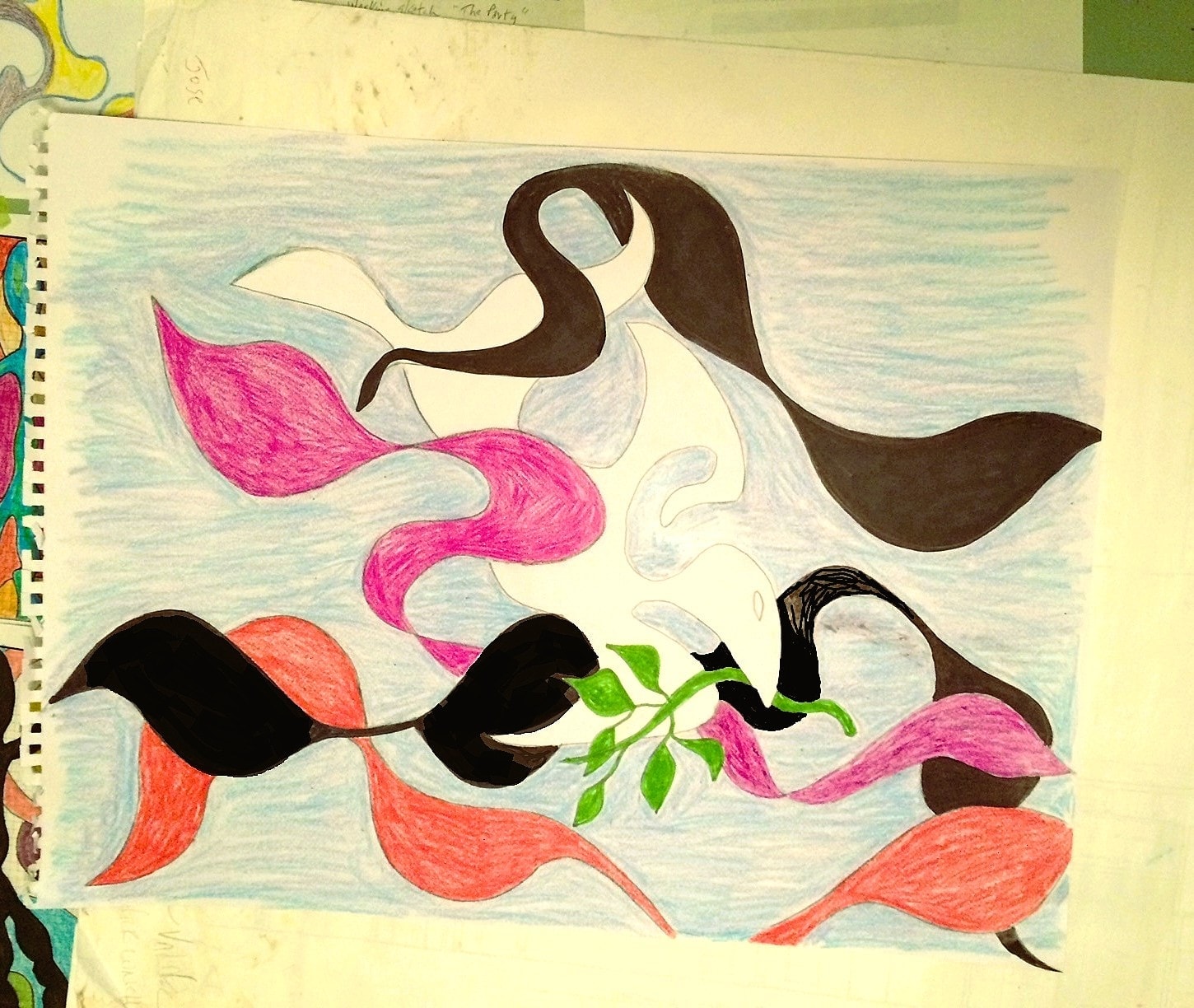 Holy Spirit Dove Sketch — V. Les Rogers